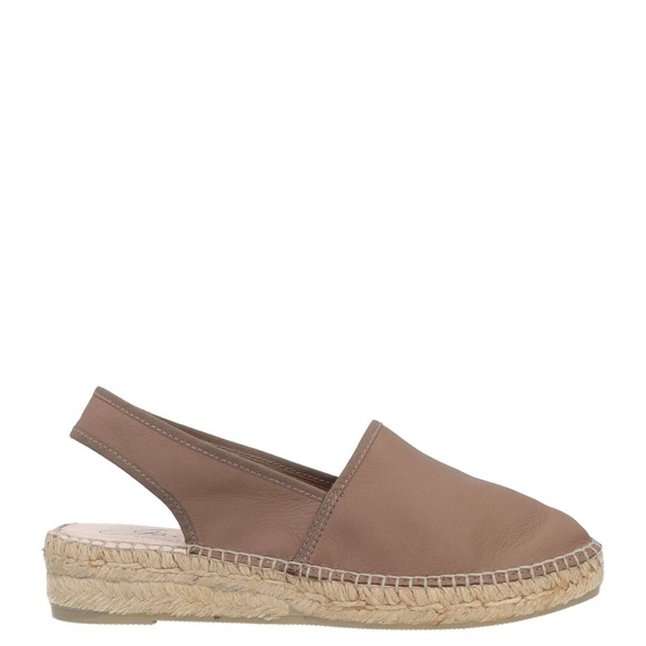 Softest on Earth leather espadrilles with open heel. - Picture 2 of 8